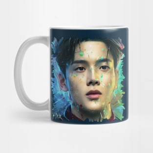 Rowoon SF9 로운 fan art portrait - colorful paint Mug